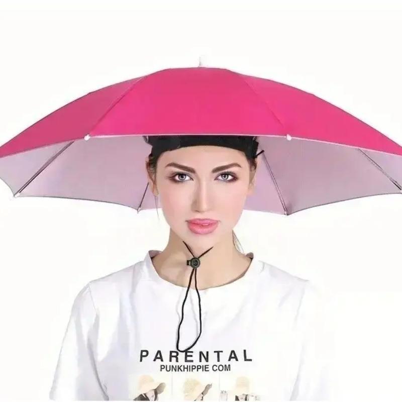 Umbrella Hat, 1 Count Portable Waterproof Sun Protection Hat Umbrella For Outdoor, Travel Essentials