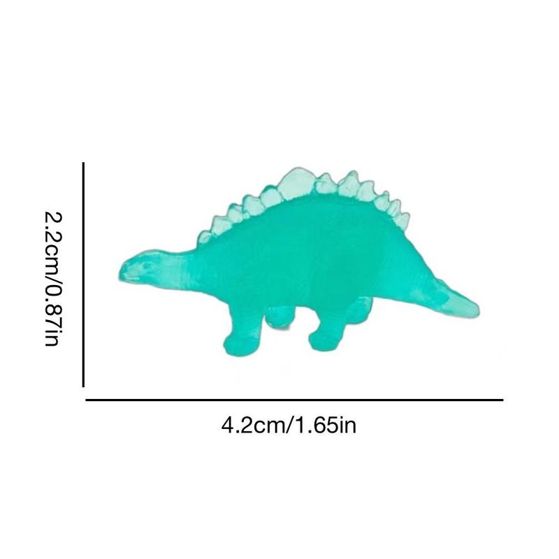 Random Color Luminous Dinosaur Decoration, 25pcs set Mini Dinosaur Ornament for Micro Landscape Decor, Party Gift, Birthday Cake Decoration