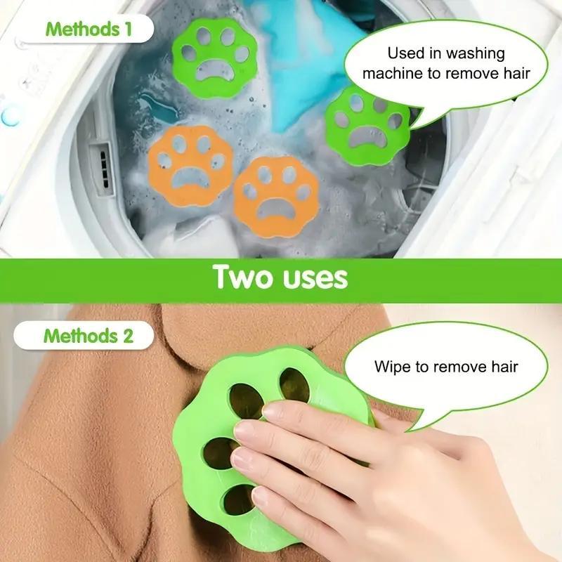 1 Set Random Color Pet Hair Remover for Laundry, Reusable Washing Machine Hair Remover, Pet Fur Catcher for Pet Fur Hair Lint Dander