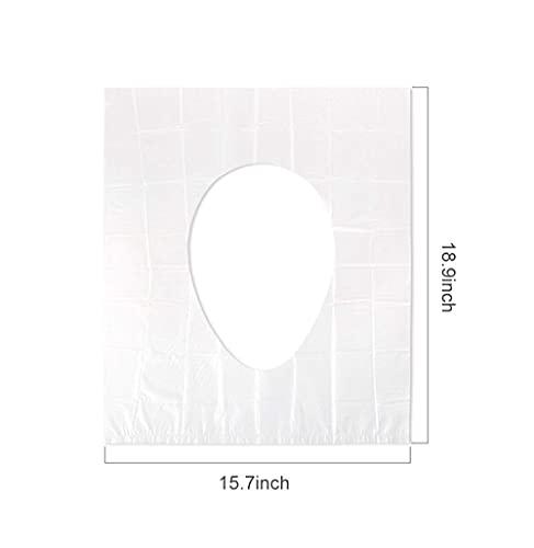 60 Pack Toilet Seat Covers Disposable Flushable Paper for Travel Friendly Packing, An Individually Wrapped Covers Shields Us From Unsanitary