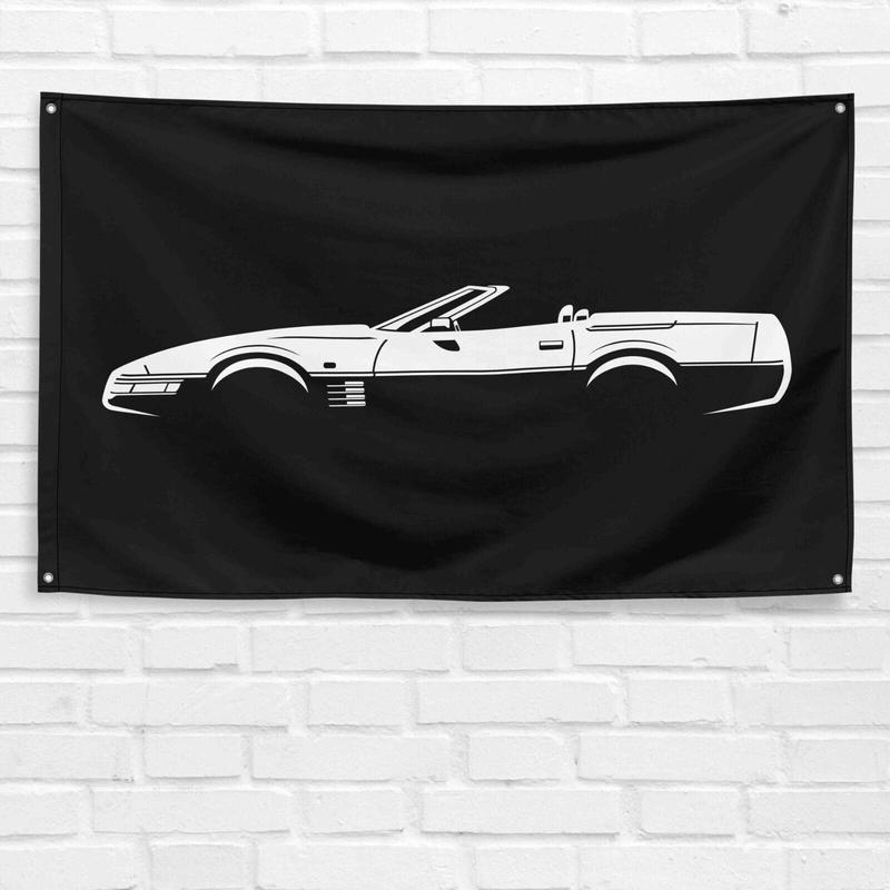 For Corvette Convertible C4 1994 Car Enthusiast 3x5 ft Flag Grandpa Dad Son Birthday Gift Man Cave Garage Wall Decor Banner