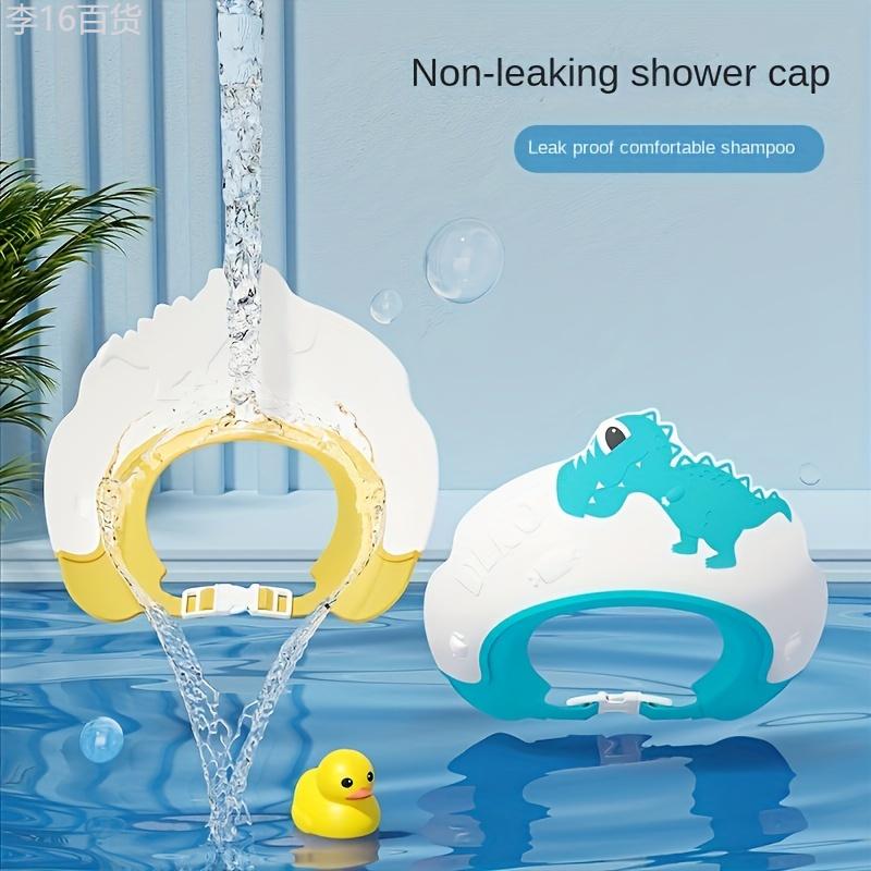 Waterproof Adjustable Silicone Shower Cap 1 2 4Pcs: Hair, Eyes, & Ears Protection Visor, Ideal for Home, Hotel, & Travel