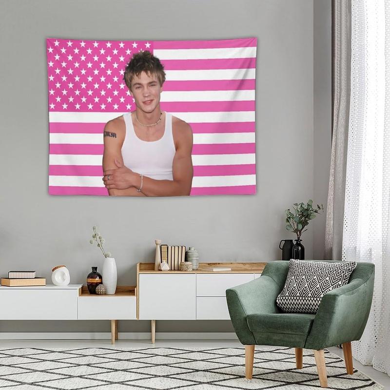 GHGDFSD Chad Star Michael Murray Tapestry National Flag Poster Dormitory Living Room Bedroom Interesting Tapestry Indoor And Outdoor Fashion