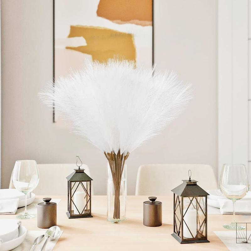 Faux Pampas Grass Bundle, 21pcs set 55cm Artificial Plant, Lush Vase Filler, Home Decor, Enhance Kitchen & Home Aesthetics Plant