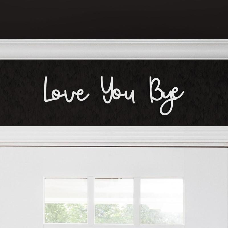 Love You Bye Wood Sign Home Decor Boho Decor Wall Decor Express Love and Warm for Your Family Lovers Wall Art Gift Hallway Entryway