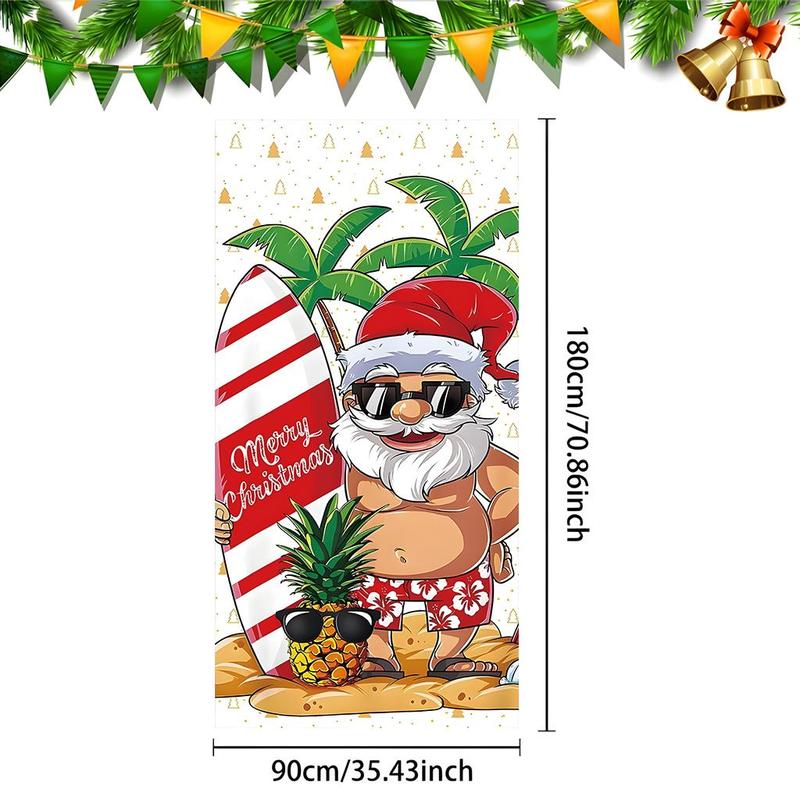 Cartoon Pattern Door Banner, 1 Count Merry Christmas Themed Door Hanging Banner, Festive & Party Supplies for Home Party Decoration