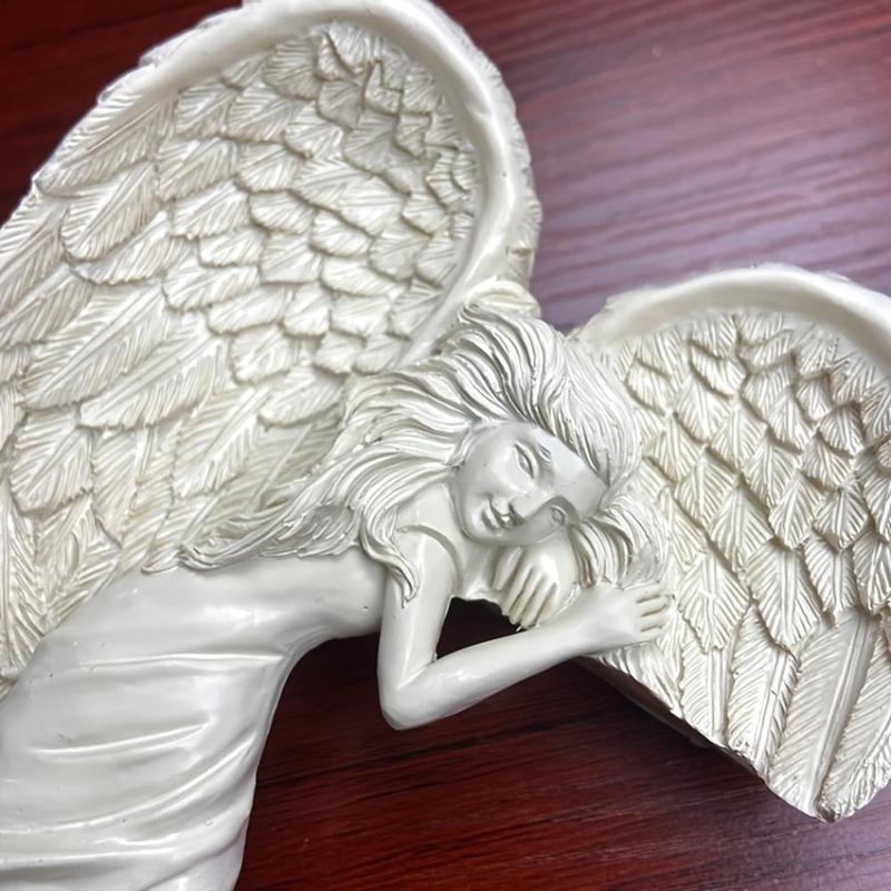 Door Frame Decoration, 1 Count Salvation Angel Door Frame Resin Ornament, Awakening Angel Wings Hanging Ornaments, Room Decor, Gifts for Friends, Summer Gift Ideas