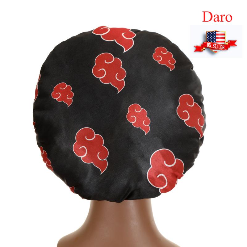 DARO Satin Bonnet Silk Like Bonnets for Sleeping Sleep Cap Hair Care Bonnet with Elastic Tie Band  Hair Night Cap Anime Bonnet Cosplay Shower Cap