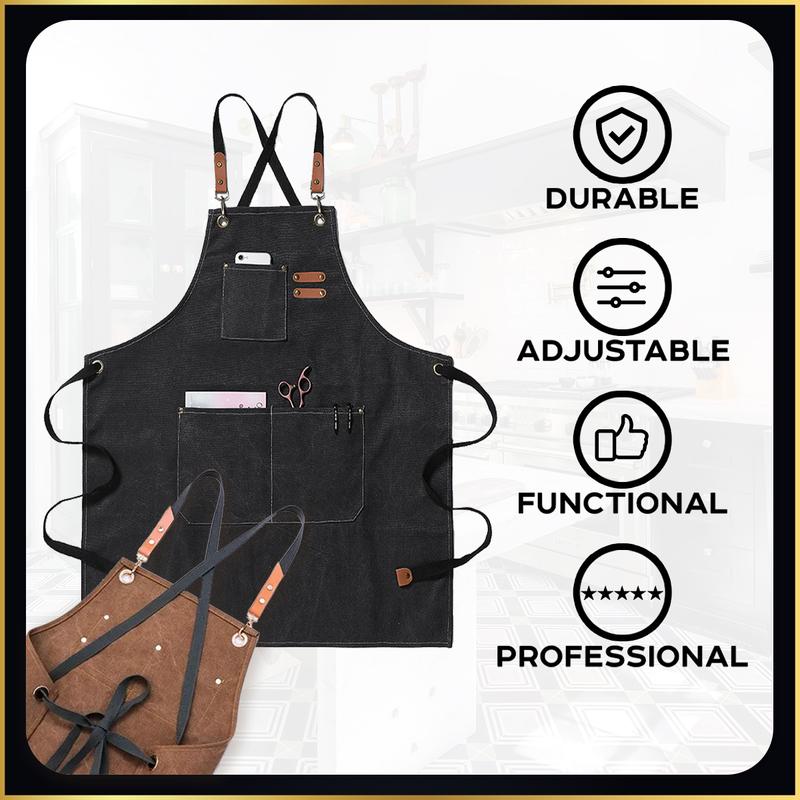 Personalized Name Grill Master Apron For Man, Gift For Him, Dad Gift, Gift For Husband, Friend Gift, Anniversary Gifts, Birthday Gifts, Custom Grill Apron, BBQ Apron, Chef Apron, Kitchen Apron, Adjustable Canvas Apron, Kitchen Accessory, Apron With Pocket