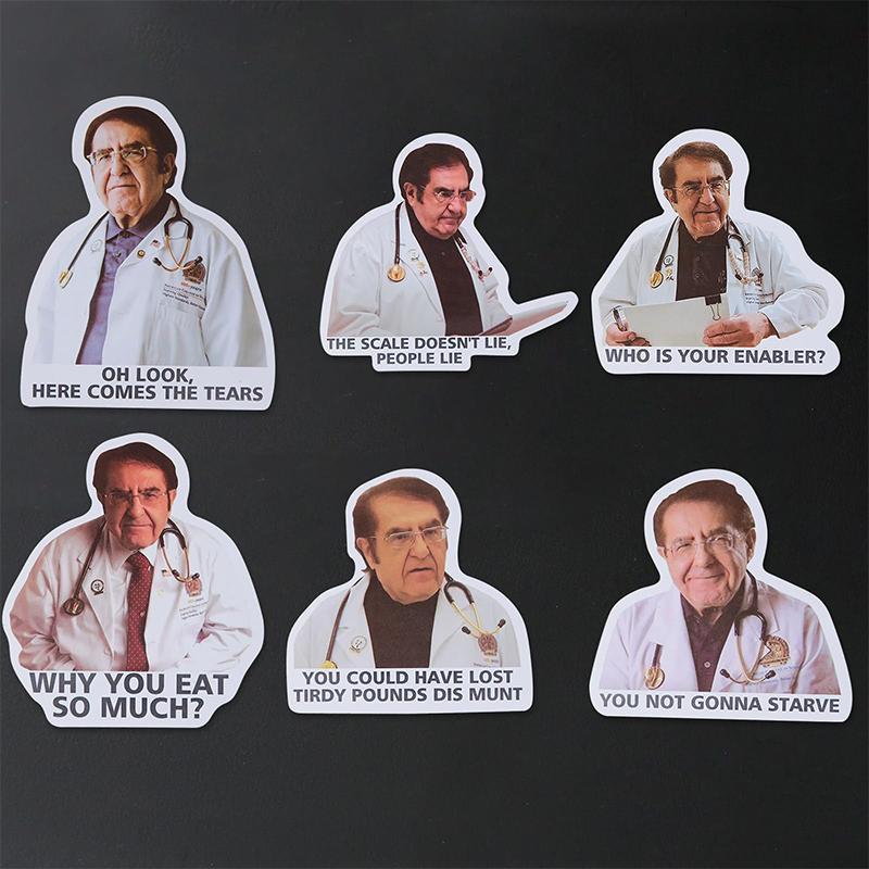 Doctor Phrase Magnet, 6 12pcs Cute Meme Quote Funny Fridge Magnet, Inspirational Refrigerator Magnet for Diet Control