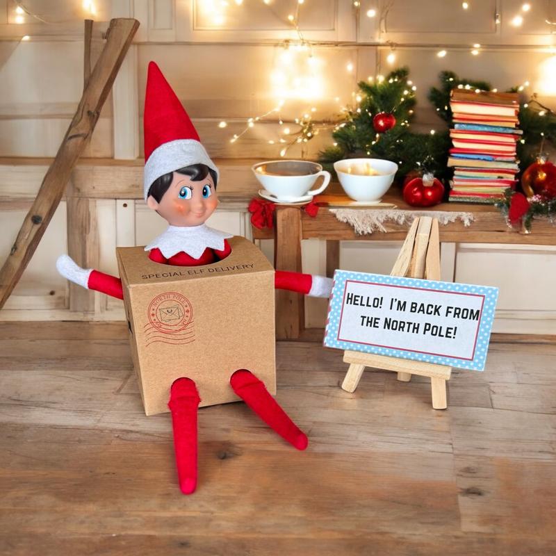 Christmas Elf Helper Kit-24 Days of Elf Fun Props Decor Ornaments Decoration