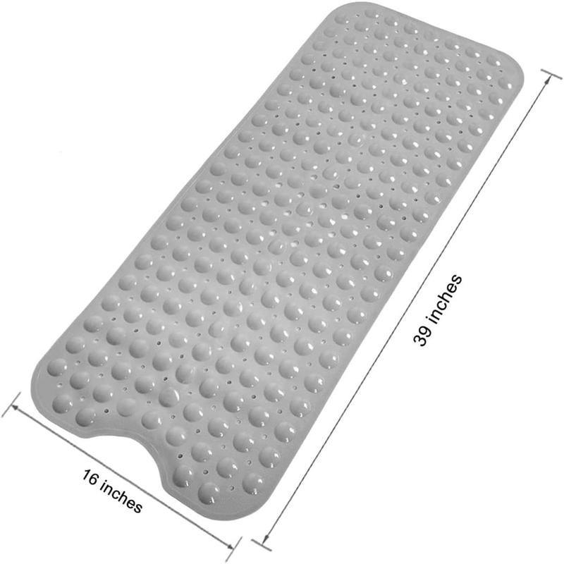 Anti slip extra long bathtub and shower mat 39