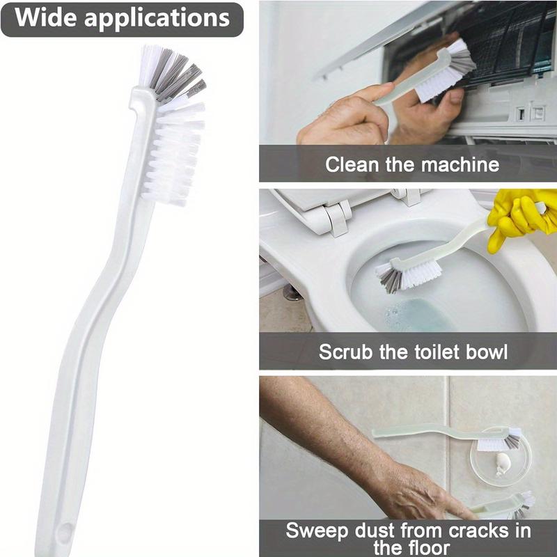 4Pcs Cleaning Brush Set Small Scrub Brush for Cleaning Sink Scrub Brush with Handle Bathroom Kitchen Edge Corner Grout Cleaning Brushes Household Window Track Cleaning Brush