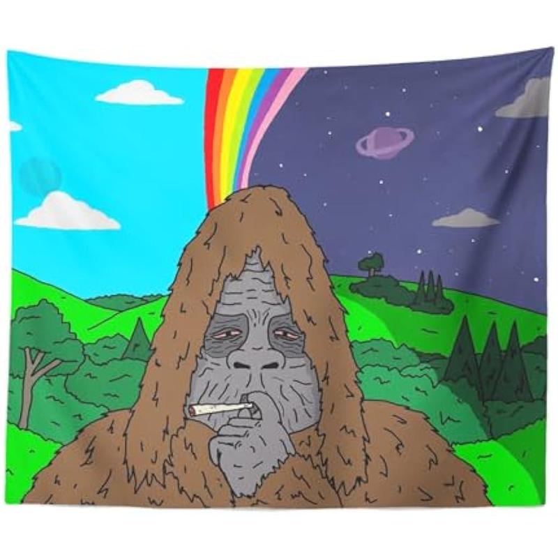 60'' x 40'' The Big Lez Show, Sassy The Sasquatch, Tripper Snipper Tapestry & Wall Hanging for Home Bedroom Living Room College Dorm Decor 150cm x 120cm