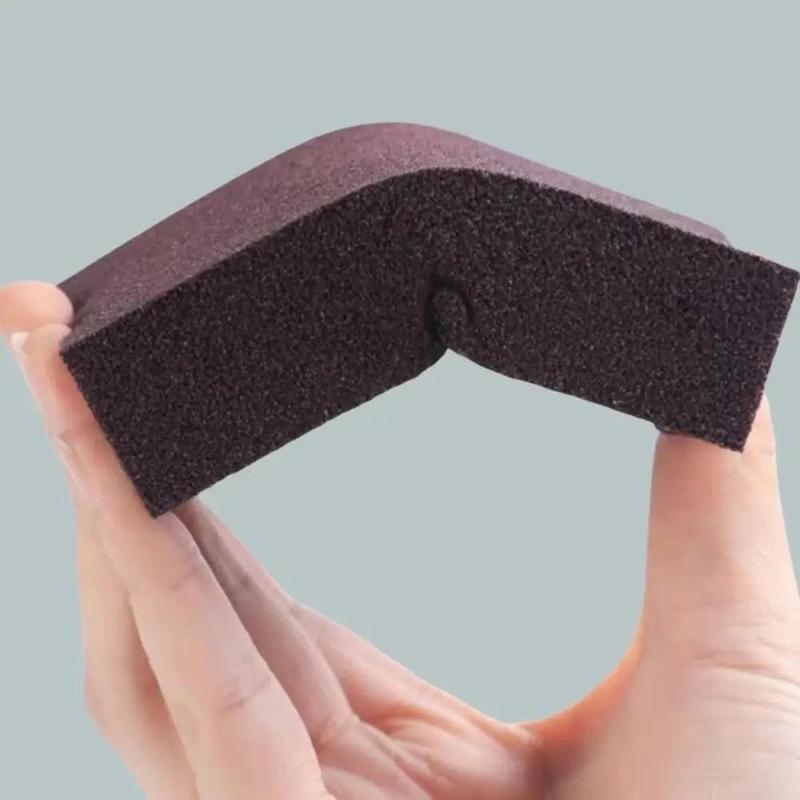 6pcs Double-sided Sanding Sponge, Pot Rust Removal Sponge Brush, Kitchen Multi-purpose Cleaning Sponge