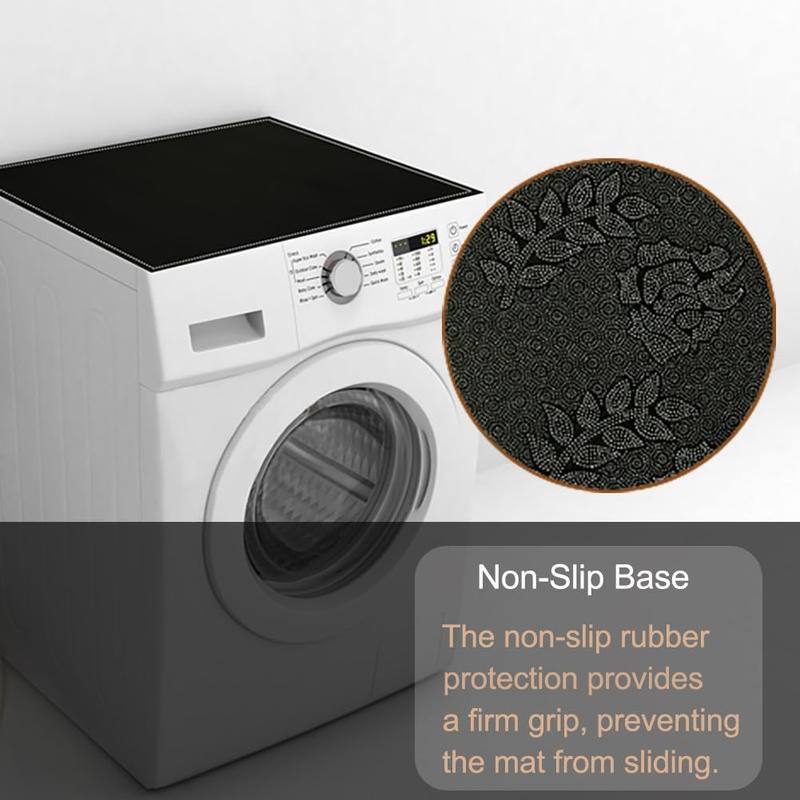 2 PCS Washer and Dryer Top Mat Cover, Non-slip Washer and Dryer Covers for Top Protector, Dust-Proof Washing Machine Cover Washer Dryer Top Covers for Laundry Kitchen Home(27