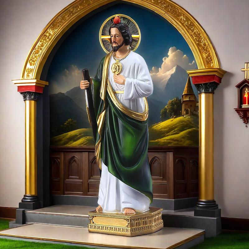 St. Jude's statue: the perfect religious decoration for homes, offices, and outdoor spaces Ornaments