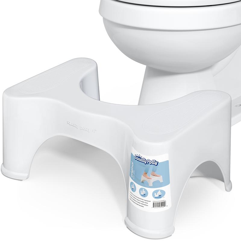 Squatty Potty - 9 Inch Original White Toilet Stool - Doctor Recommended - Relieves Bloating - Feel Lighter