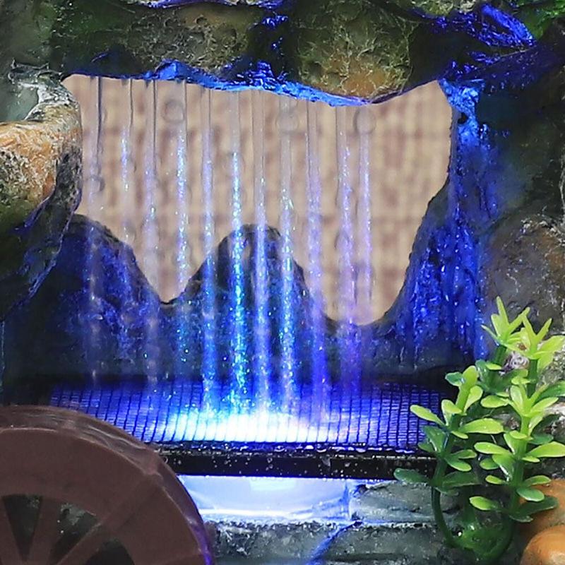 Mini Rockery Fountain Waterfall Feng Shui Desktop Water Sound Indoor Desk Decor