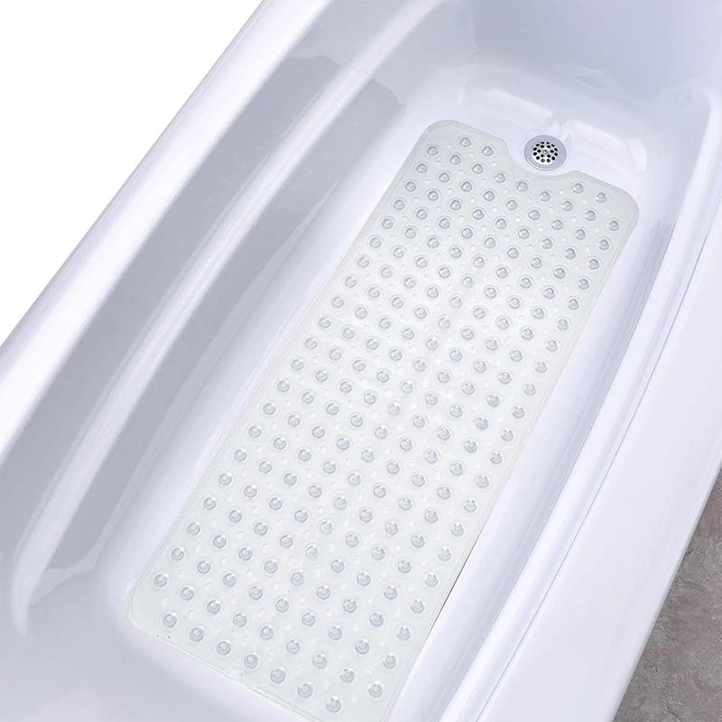 Anti slip extra long bathtub and shower mat 39