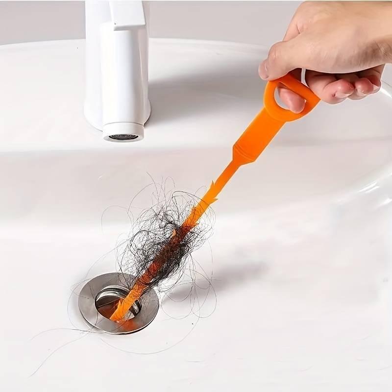 Drain Clog Remover Tool, Snake Drain Hair Clog Remover, Household Cleaning Supplies, Bathroom Kitchen Gadgets Supplies