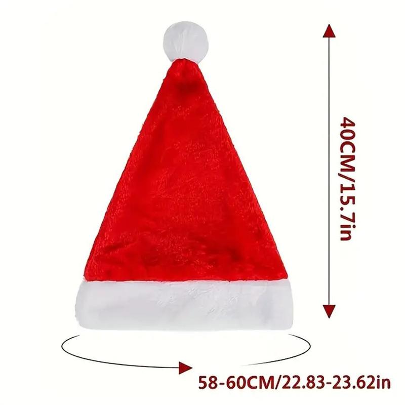 Santa Claus Hat, 1 Count Cute Christmas Party Hat, Fun Party Supplies for Christmas Party, Festive & Party Supplies