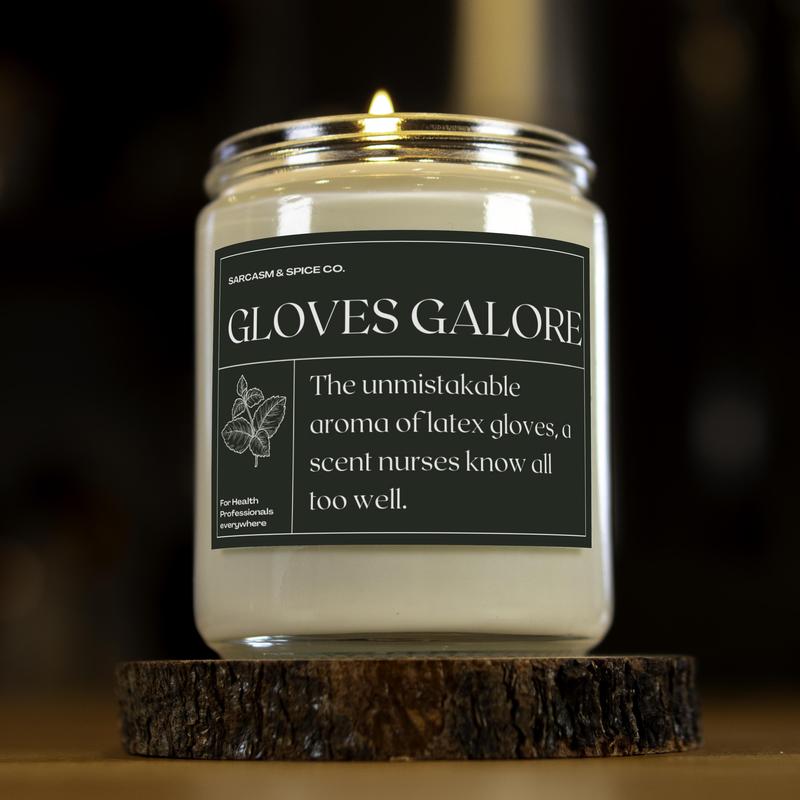 Gloves Galore Candle Nurse Gift Nursing Gift Nurse Funny Candle Healthcare Professional Candle RN Gift RN Doctors Gift Aroma Decor Fragrance Scent Wick Scented