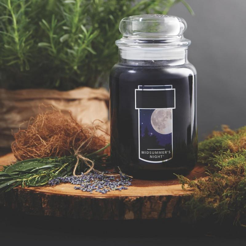 Candle MidSummer's Night Scented, Classic Large Single Wick Jar Candle, 22oz with Over 110 Hours of Burn Time, Ideal for Dinner Parties, Relaxing Saturdays, and Special Occasions