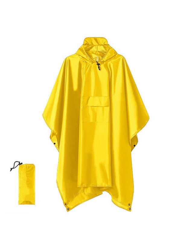 3 in 1 Outdoor Raincoat with Storage Bag, Waterproof Hooded Raincoat, Multifunctional Raincoat for Camping Hiking Climbing