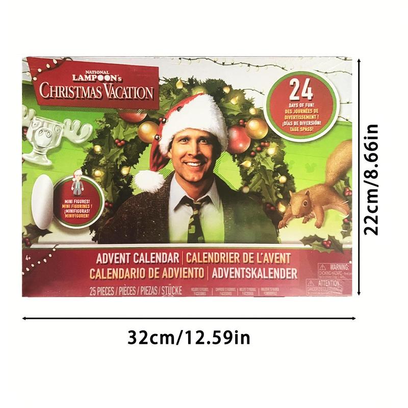 Christmas Calendar Blind Box, 1 Set 24 Days Christmas Themed Calendar Blind Box with 24 Gifts, Holiday Gift for Friends & Family