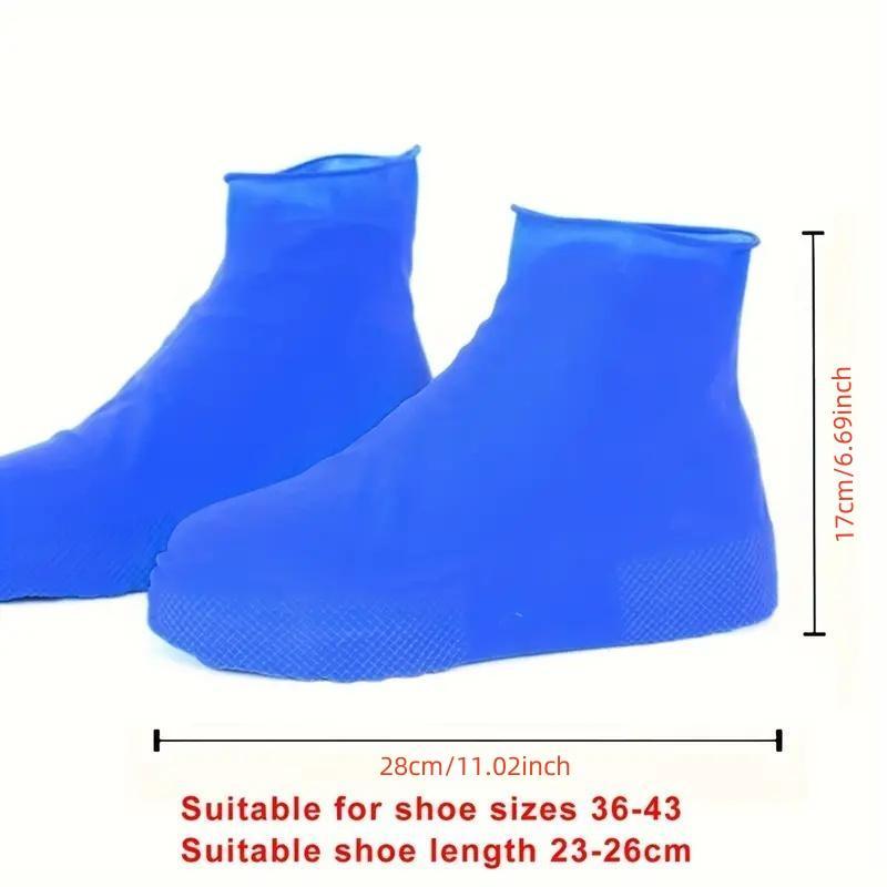 Thickened Non-slip Shoe Cover, 1 Pair Outdoor Silicone Shoe Covers for Camping Hiking, Rainy Day Shoe Waterproof Supplies for Men & Women