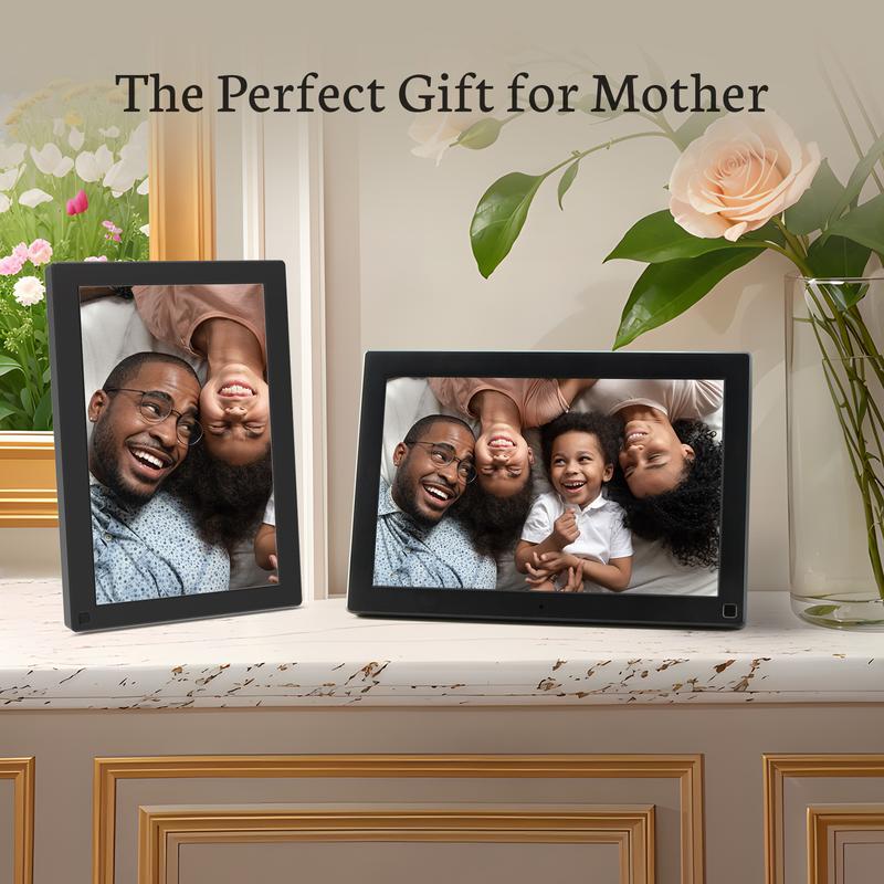 BSIMB 10.1'' Digital Picture Frame 32GB - Perfect Gift Idea for Mom - Upload Photos&Videos from Anywhere via App Email, Easy to Use, 1280x800 IPS Display, Support Micro SD Card and USB drive, Mother's Day Sale,Mother's Day Sale