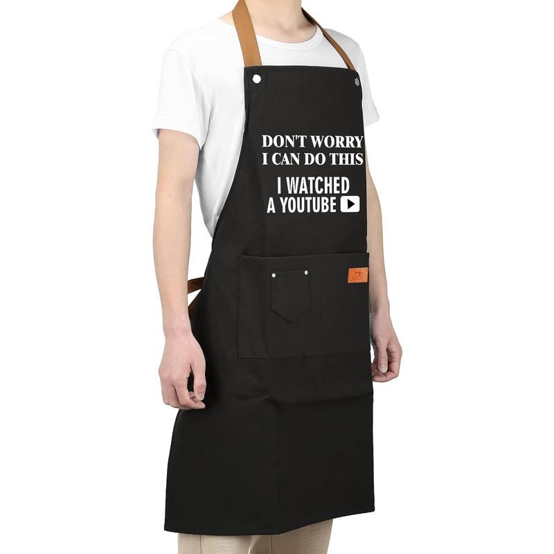 Birthday Gifts for Men, Gifts for Husband from Wife, Gifts for Boyfriend Dad, Grilling Aprons with Adjustable  Strap, Chef Cooking Apron Gifts for Father's Day, Gifts for Women Mom, Christmas