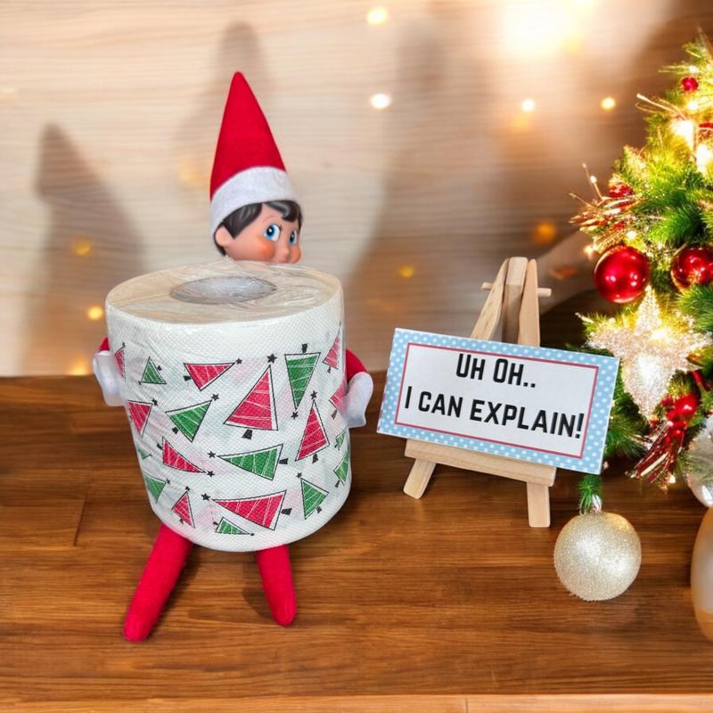 Christmas Elf Helper Kit-24 Days of Elf Fun Props Decor Ornaments Decoration