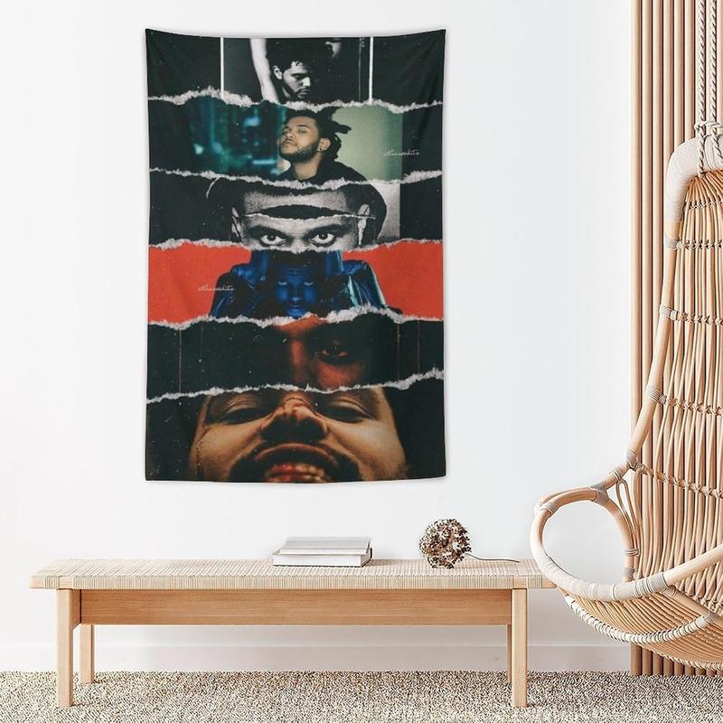 The Singer Hip Hop Weeknd Rapper Tapestry Flag for Home College Dorm for Bedroom Wall Décor 40 * 60in