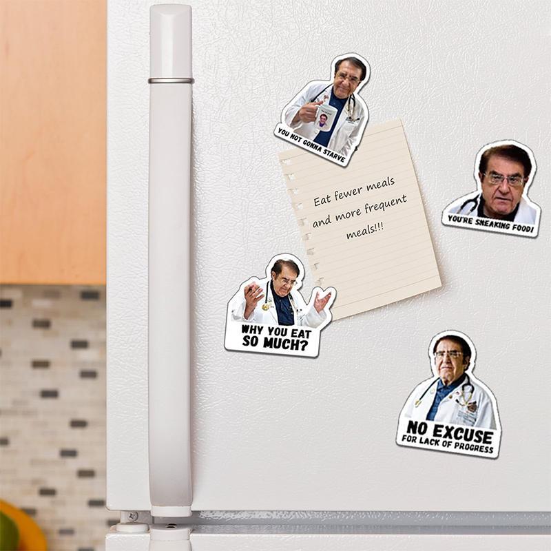 Doctor Phrase Magnet, 6 12pcs Cute Meme Quote Funny Fridge Magnet, Inspirational Refrigerator Magnet for Diet Control