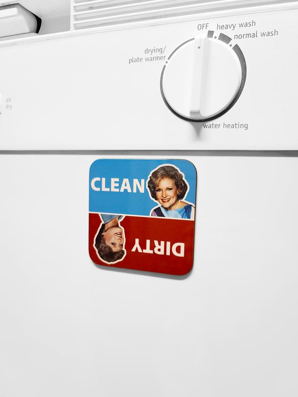 Golden Girls Clean Dirty Dishwasher Magnet, Funny Clean Dirty Dishwasher Magnet, Housewarming Gift, House Gift Idea Betty White Rose Blanche, Dorothy Sophia Golden Girls, Golden Gifts Fan Gift Ideas, Funny Blanche Dirty Rose Clean Dishwasher Magnet