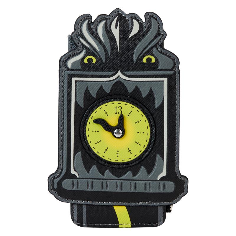 The Haunted Mansion Welcome Foolish Mortals Clock Glow Large Card Holder