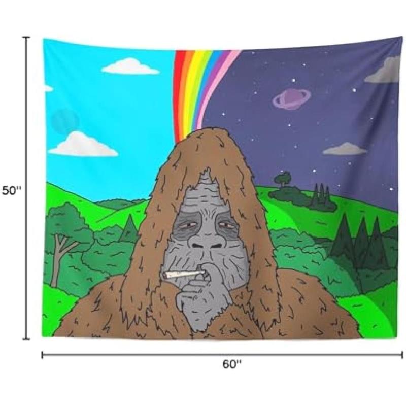 60'' x 40'' The Big Lez Show, Sassy The Sasquatch, Tripper Snipper Tapestry & Wall Hanging for Home Bedroom Living Room College Dorm Decor 150cm x 120cm