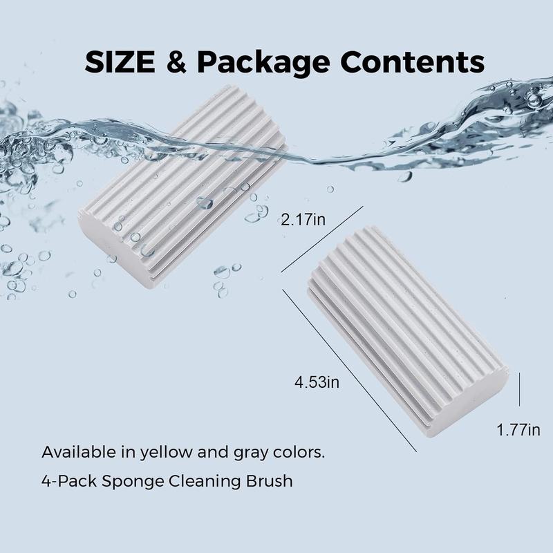 Damp Clean Duster Sponge, Sponge Cleaning Brush, Duster for Cleaning Blinds, Glass, Baseboards, Vents, Railings, Mirrors,Window Track Grooves and Faucets