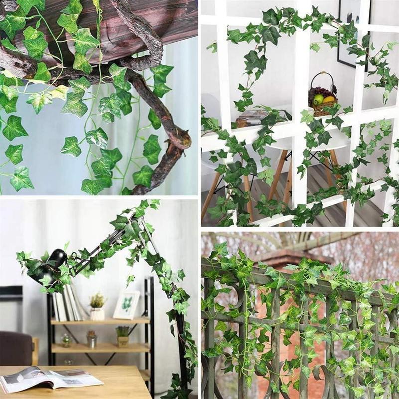 Artificial Hanging Vine for Spring Home Decor, 12pcs set Decorative Artificial Ivy Leaf, Mean Girls Decorations, Summer Gift, Faux Hanging Plant For Home Party Wedding Decoration