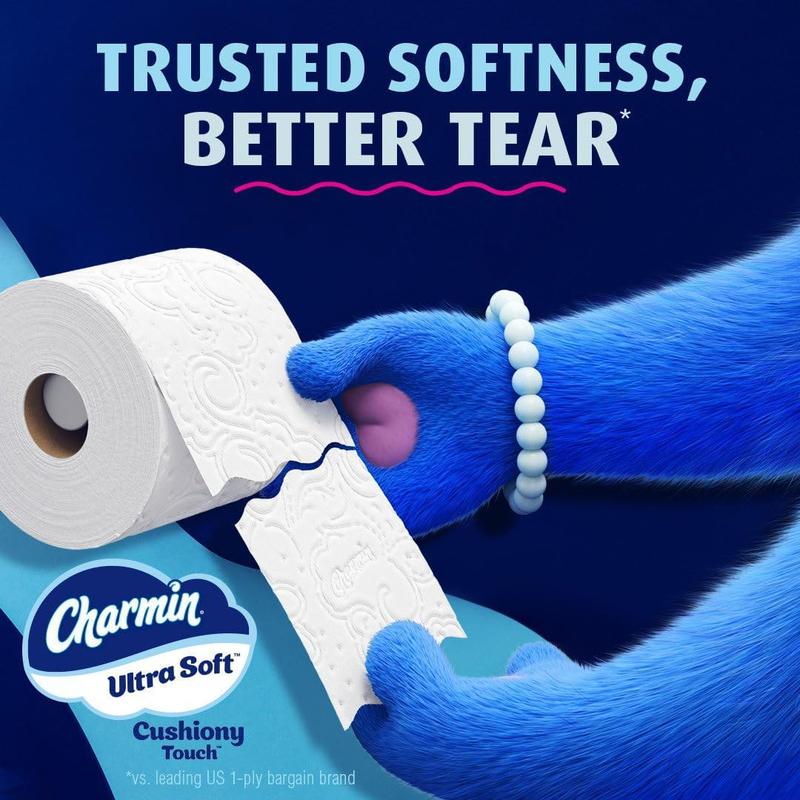 Charmin Toilet Paper Ultra Soft Cushiony Touch, 30 Family Mega Rolls = 153 Regular Rolls P&G