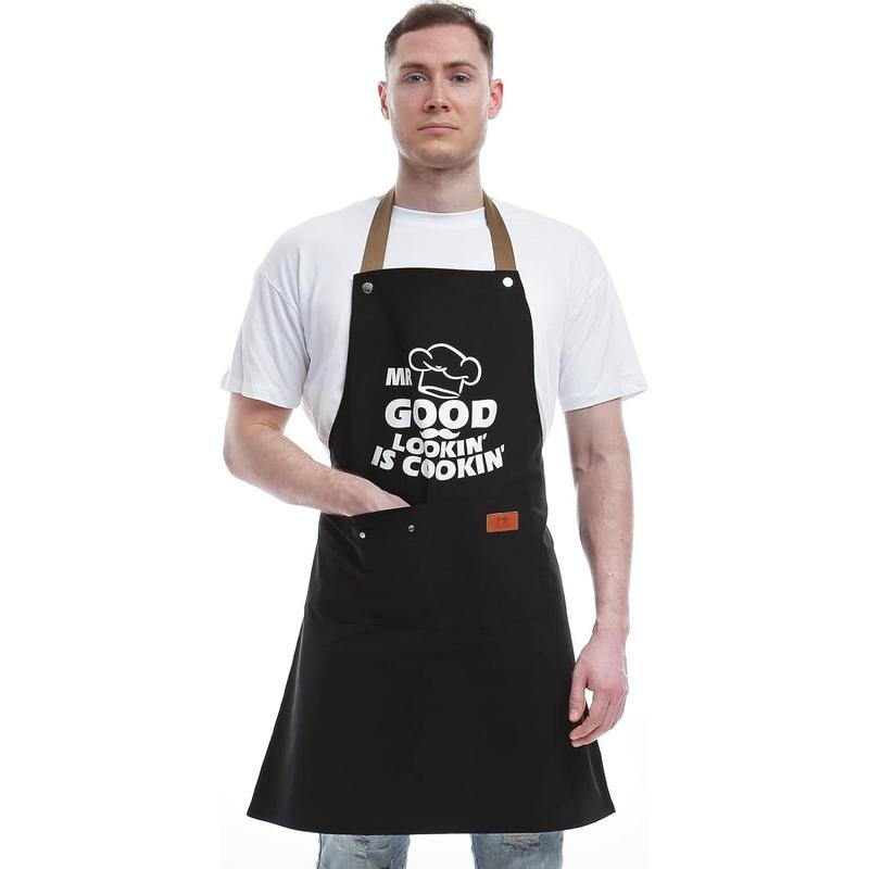 Gifts for Dad from Daughter Son Father's Day Gifts - Birthday Thanksgiving Gifts for Dad, Manly Gifts for Friends - Funny Birthday Gifts, Naughty Gifts for Him, Funny Cooking Apron with Pockets