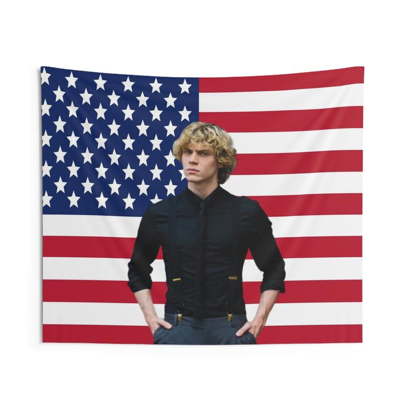 Evan Peters American Flag