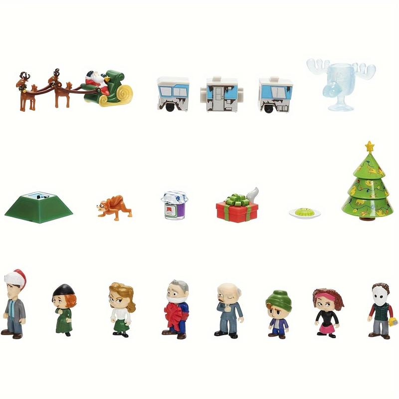 Christmas Calendar Blind Box, 1 Set 24 Days Christmas Themed Calendar Blind Box with 24 Gifts, Holiday Gift for Friends & Family