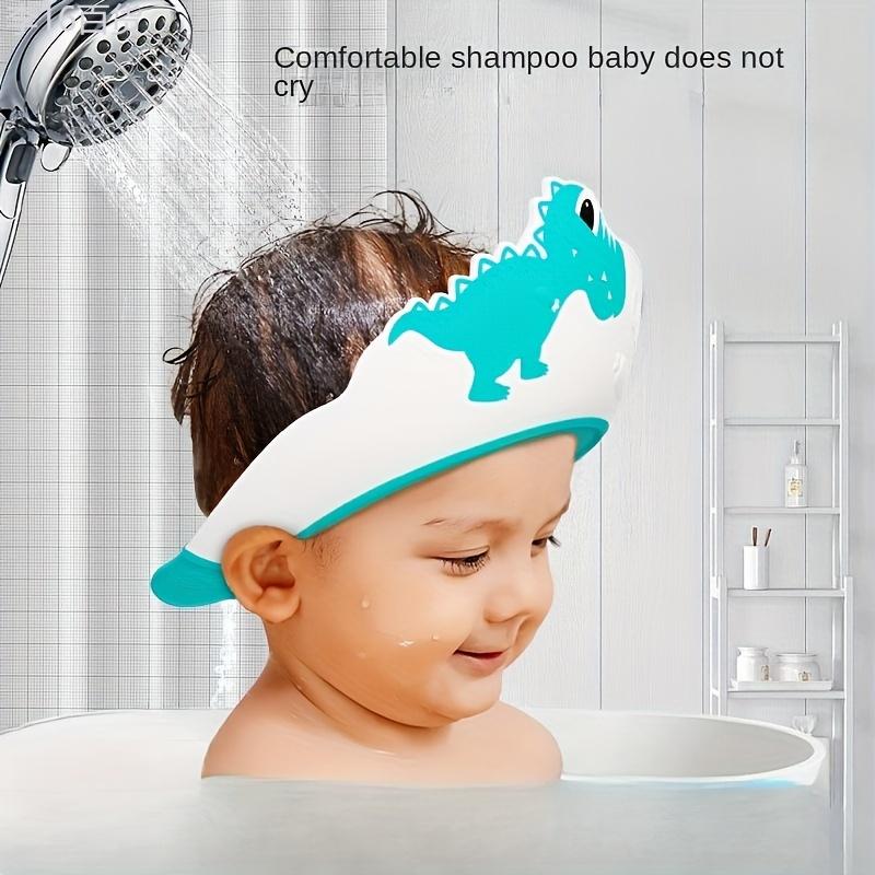 Waterproof Adjustable Silicone Shower Cap 1 2 4Pcs: Hair, Eyes, & Ears Protection Visor, Ideal for Home, Hotel, & Travel