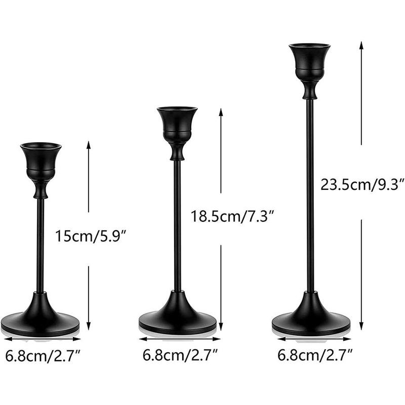 Candle Holder, 3 6 Counts set Modern Simple Candle Stand, Candlestick Holder for Home Decor, Party Decor, Desktop Ornament for Living Room Bedroom