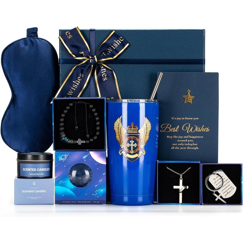 Birthday Gifts for Men,Blue Man Premium Gifts Basket Ideas Set for Him,Men's Birthday Gift Box Presents for Dad,Husband,Brother,Son, Boyfriend,Male Friend,Coworker Christmas Gift Retirement Gifts Box