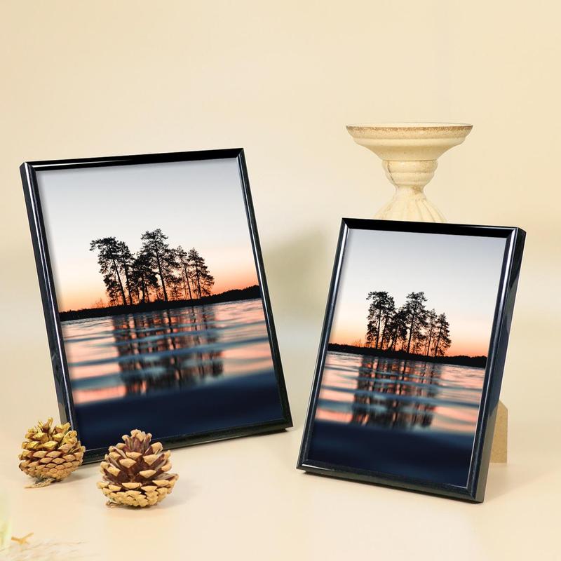 Picture Frame, 1 Count Black Photo Frame For Wall And Tabletop Display, Home Bedroom Living Room Office Decoration Supplies