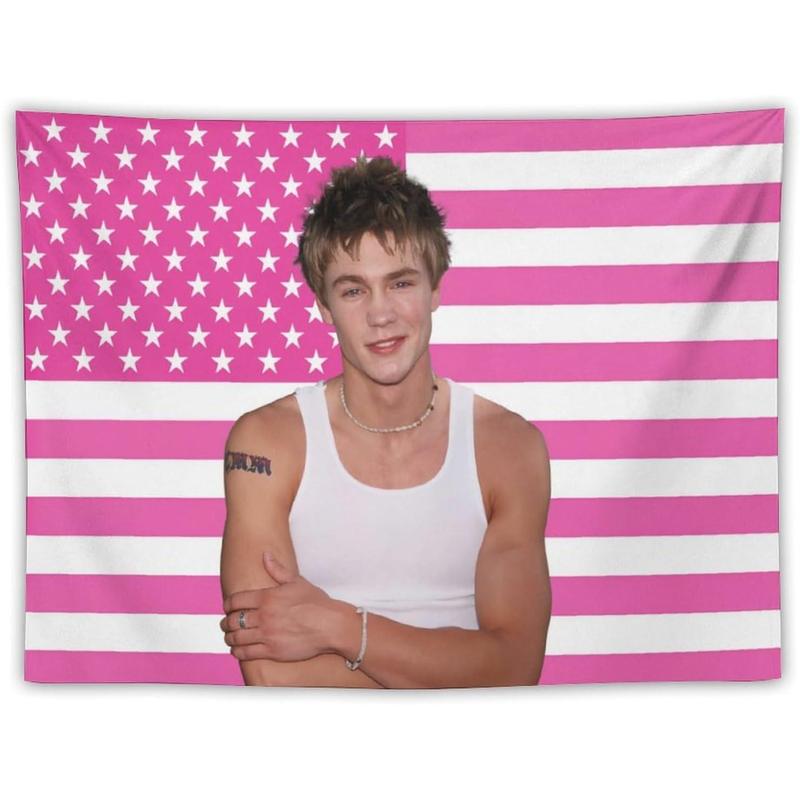 GHGDFSD Chad Star Michael Murray Tapestry National Flag Poster Dormitory Living Room Bedroom Interesting Tapestry Indoor And Outdoor Fashion